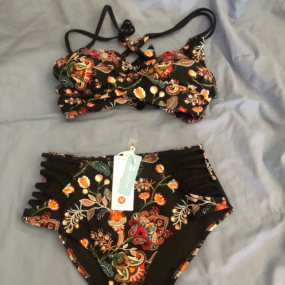 2 piece bathing suit.